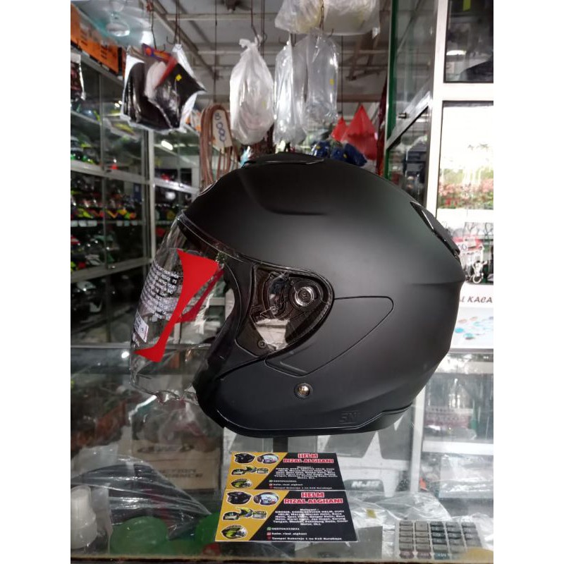 HELM KYT KYOTO SOLID HITAM DOFF
