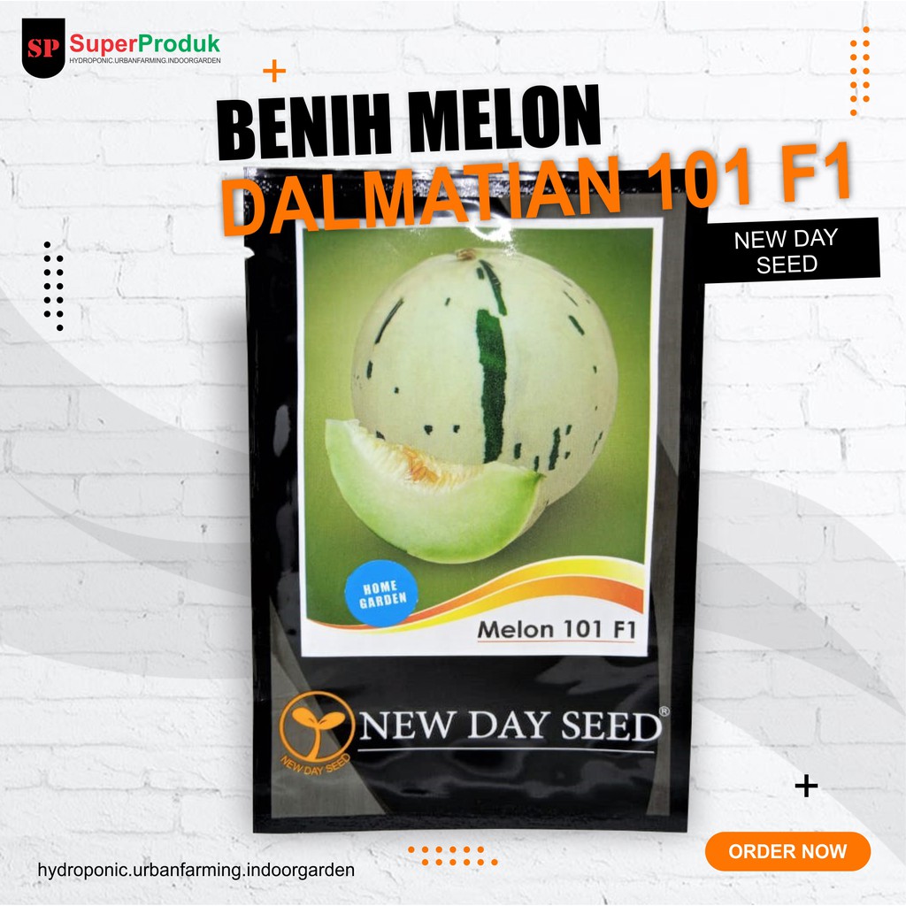 Benih-Bibit Melon 101 F1 Melon Dalmatian Sweet-New Day Seed