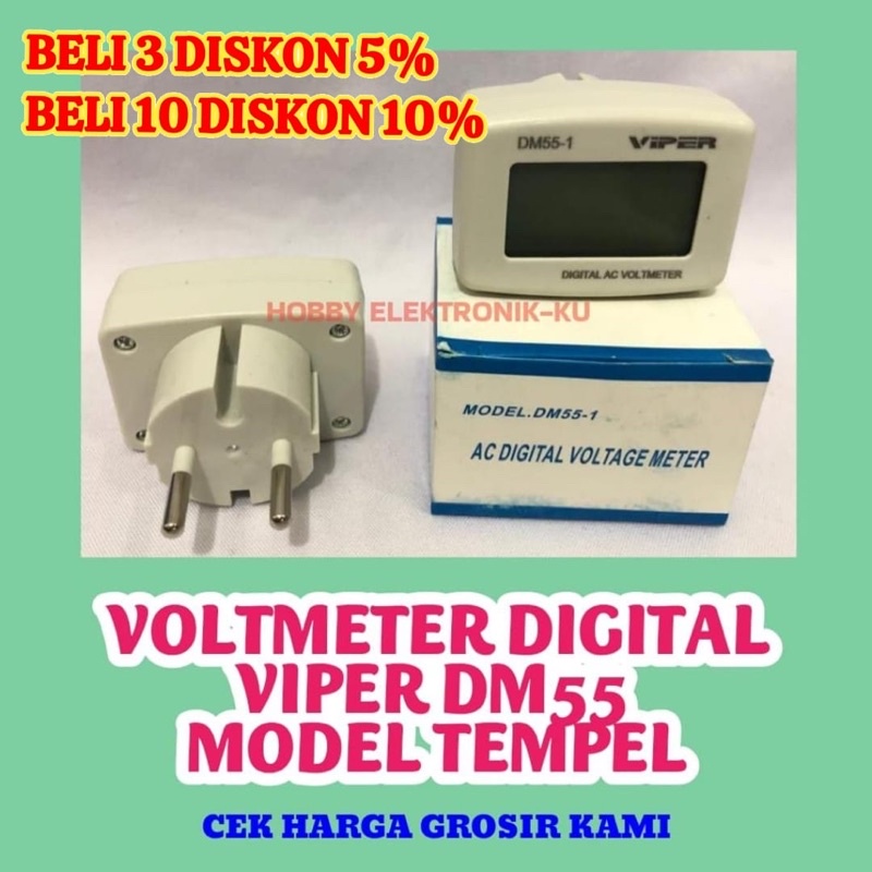 VOLTMETER DIGITAL VIPER DM55
