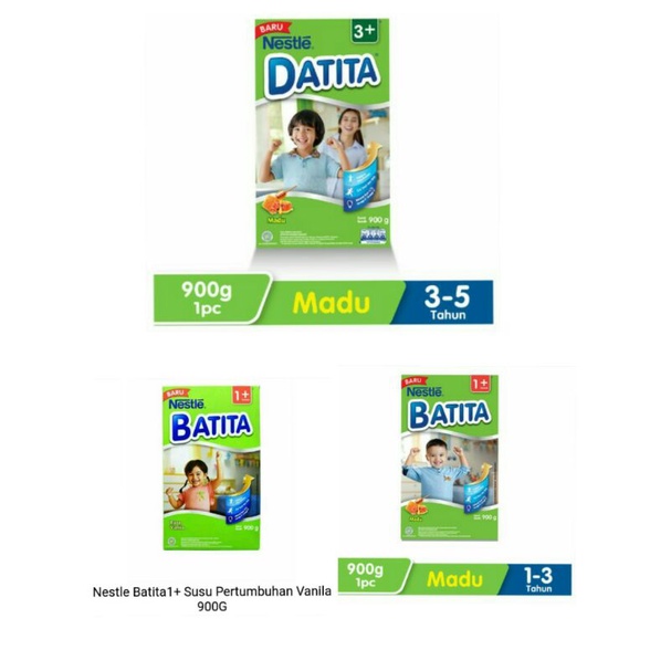 Nestle / Susu Batita / Nestle Batita 1+ & Datita 3+ Madu / Vanila 900g