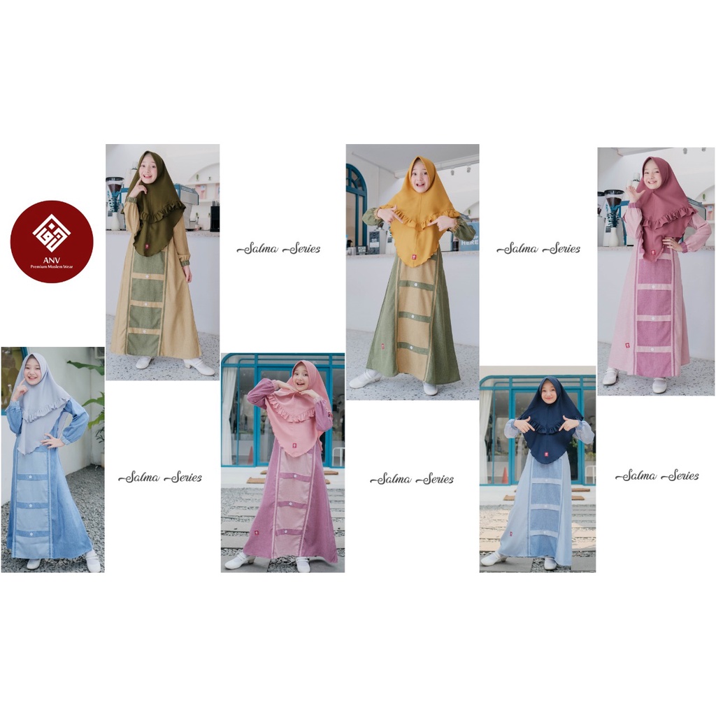 [JIHAN KIDS] GAMIS ANV // GAMIS SALMA ANV// GAMIS ANAK // GAMIS MURAH//GAMIS