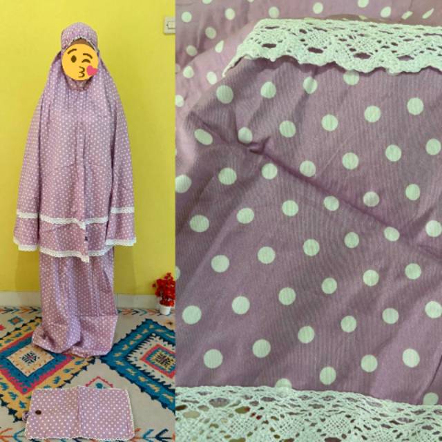 Mukena polkadot