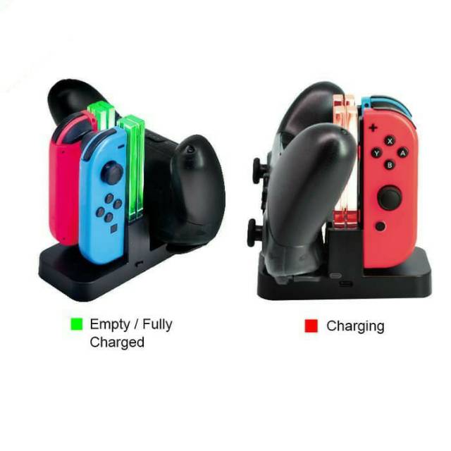 Charging Dock Charger JOYCON Joy Con &amp; Pro Controller Nintendo Switch DOBE