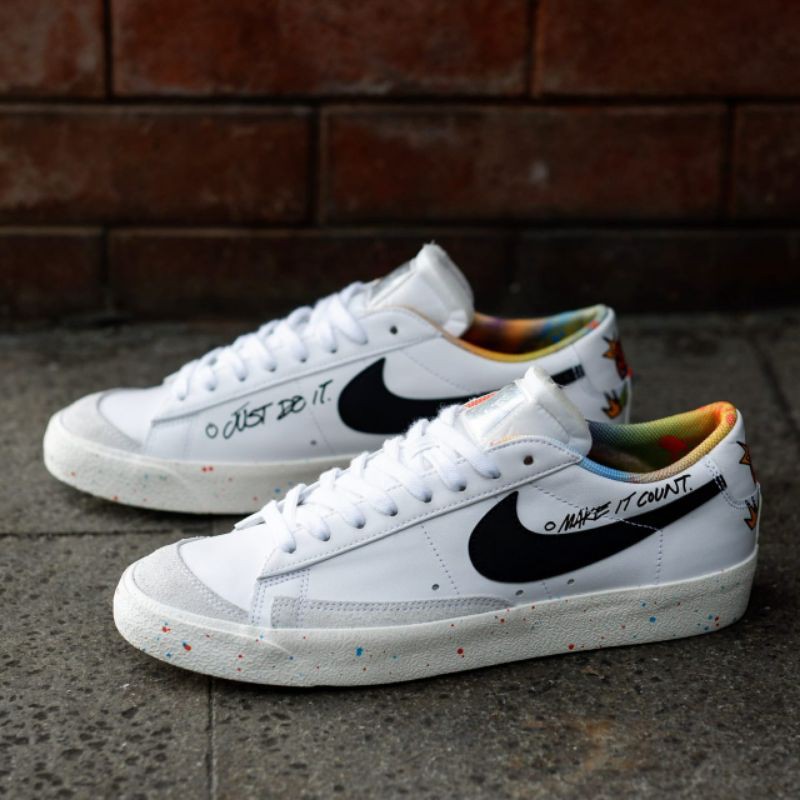 Jual NIKE BLAZER MID 77 LOW WHITE 