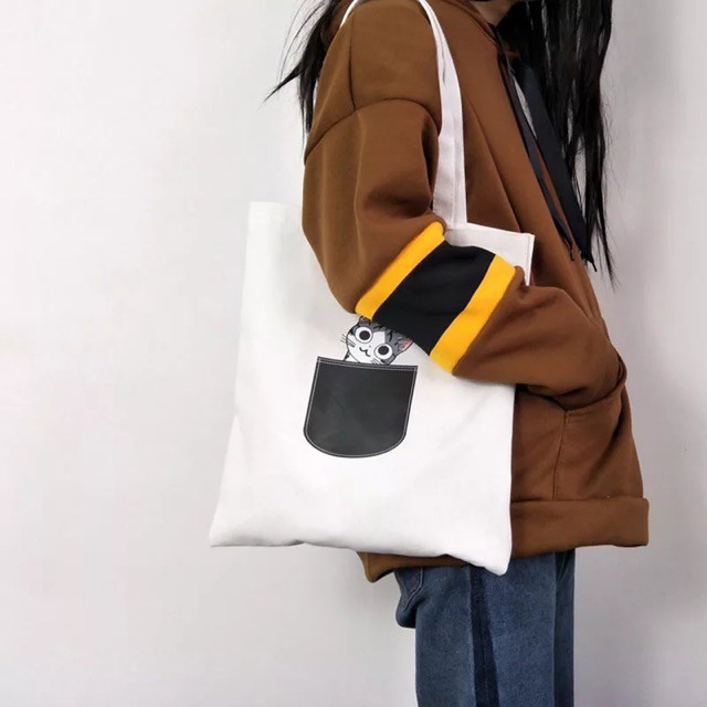 Totebag / Tas Fashion Wanita / Tas Serbaguna &quot;Chiang/Kucing&quot;