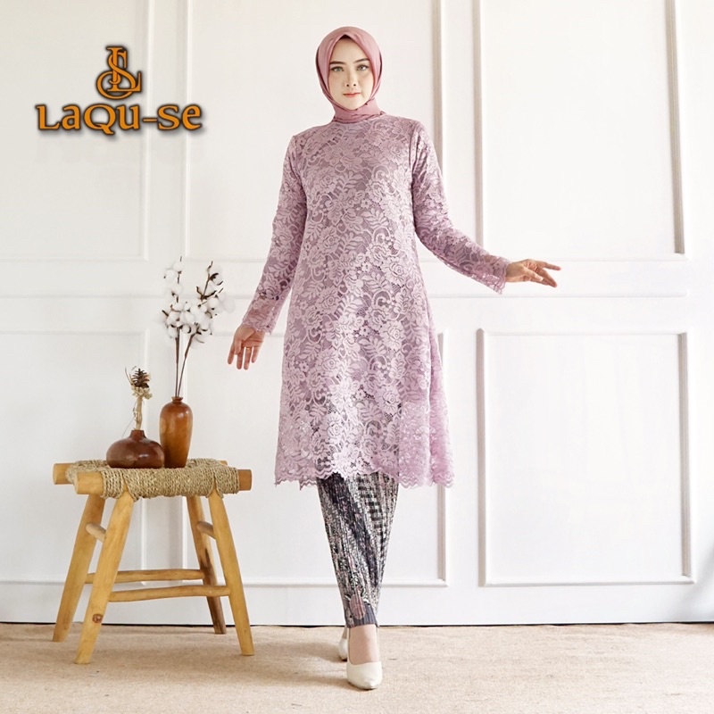 Pakaian Setelan Kebaya Long Tunik Panjang Gayatri Murah Berkualitas Premium By Laquse_kebaya2