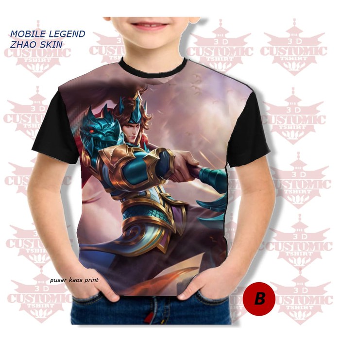 MURAH KEREN kaos 3d karakter mobile legend - ROGER-KAOS  anak -ukuran  m