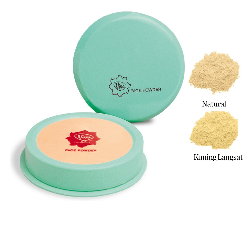 Viva Compac Powder Standard / Compac Powder LIlic / Bedak Tabur Ijo Face Powder / Bedak Zak Natural Sachet Isi Ulang