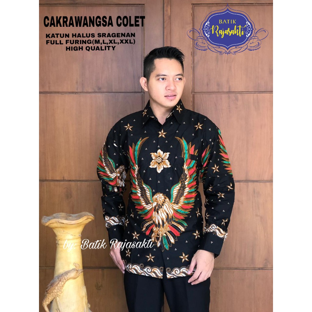 Batik Solo KEMEJA BATIK PRIA SOLO LENGAN PENDEK LAPIS FURING ATASAN BATIK PREMIUM MODERN ATASAN BATIK PREMIUM MODERN Cakrawangsa BATIK NASYWAH ADINATA COLET JANOKO BRANANG 2 RAJAWALI KERIS SOGAN BIMASENA PANCASILA AYU ROMEO PEN NGOPI HITAM SBY PUTIH