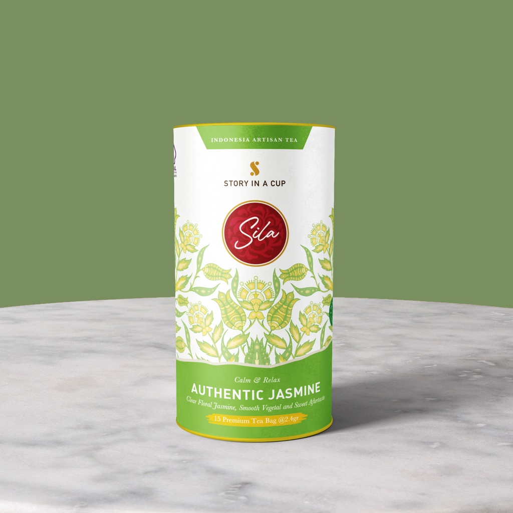 

Sila Artisan Tea - Authentic Jasmine - Canister - Teh Premium - Green Tea