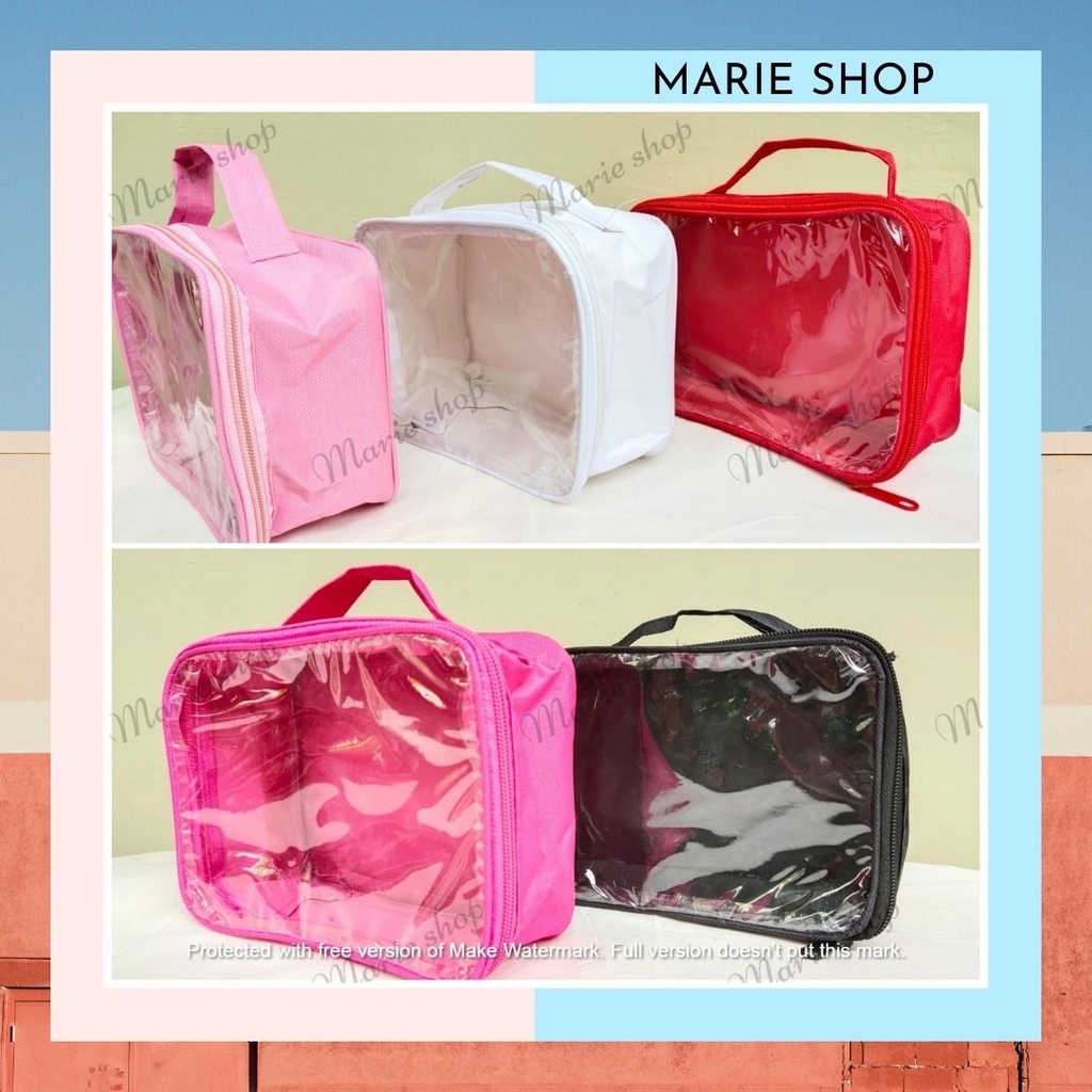 [ ARK ] POUCH KOSMETIK - TAS KOSMETIK - POUCH MIKA TRANSPARANT