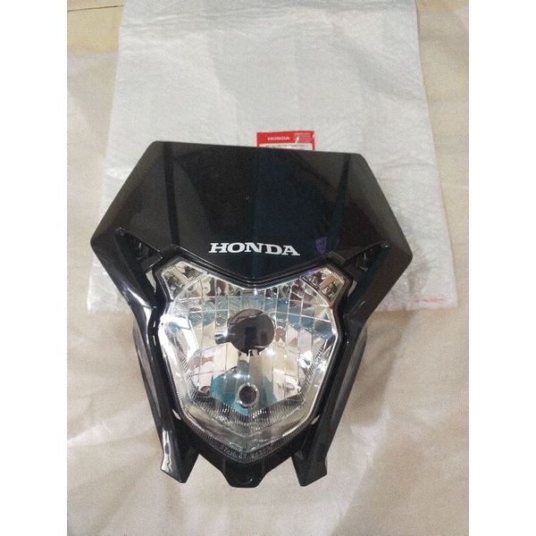 batok topeng tameng headlamp lampu set crf 150 l ori ahm