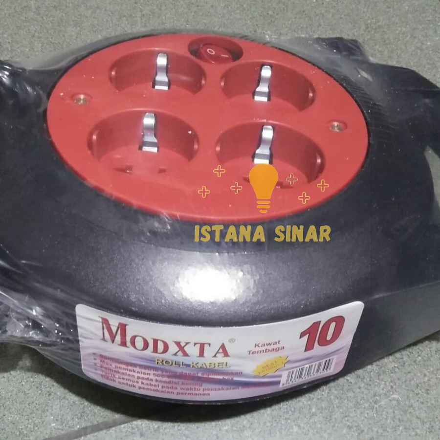 Box kabel modxta 10 meter saklar / kabel gulung stop kontak switch