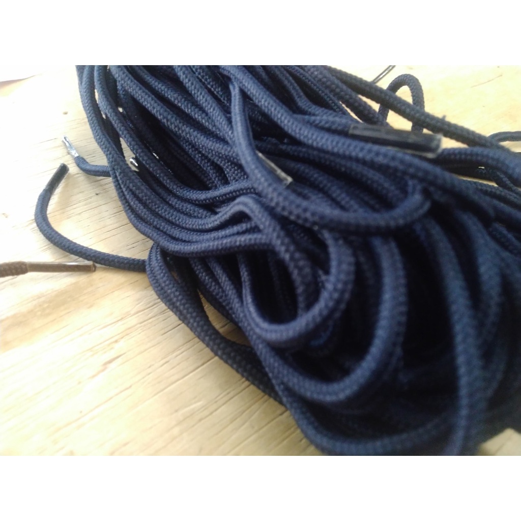 kekinian Tali Sepatu PDL Delta TNI POLRI Boots Navy Hitam Cream 100 cm - 150 cm