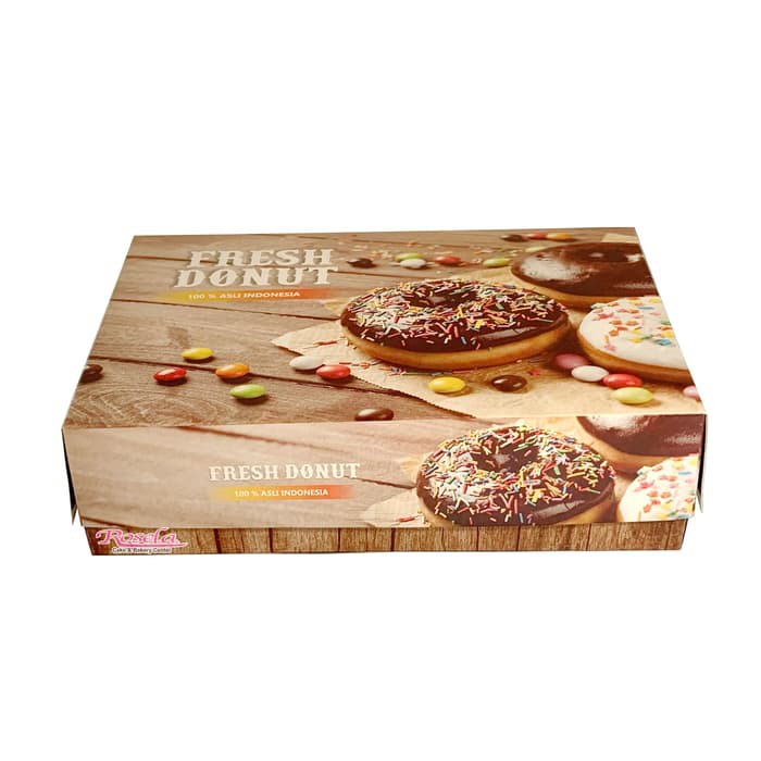 

Box Donat Motif / Dus donat / kotak Donat Untuk 6 Pcs donat