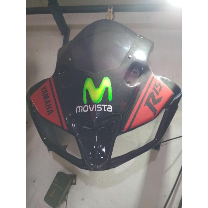Cover headlamp/Kedok YAMAHA R15 V1 V2 Besic YAMAHA R15 V3 Hitam