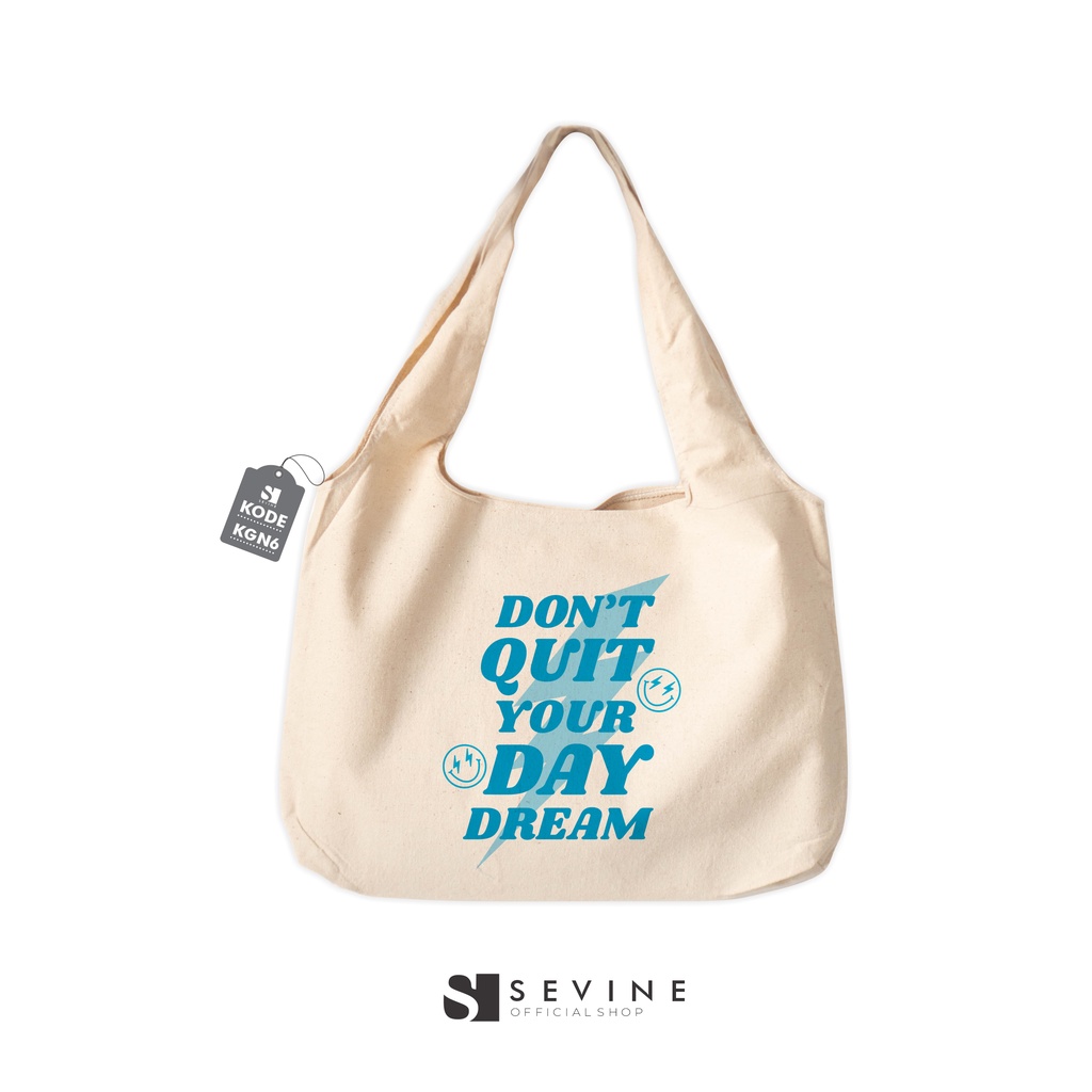 Sevine Totebag Kanvas Bonnie Tas Wanita Tote bag Kuliah Laptop Quotes Vintage Danish Pastel Groovy Retro Y2K Aesthetic - KGN