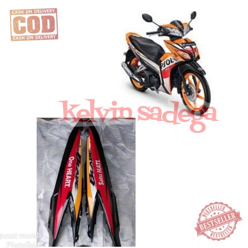 TERMURAH Cover Body Belakang Honda Blade Repsol 2011-2013