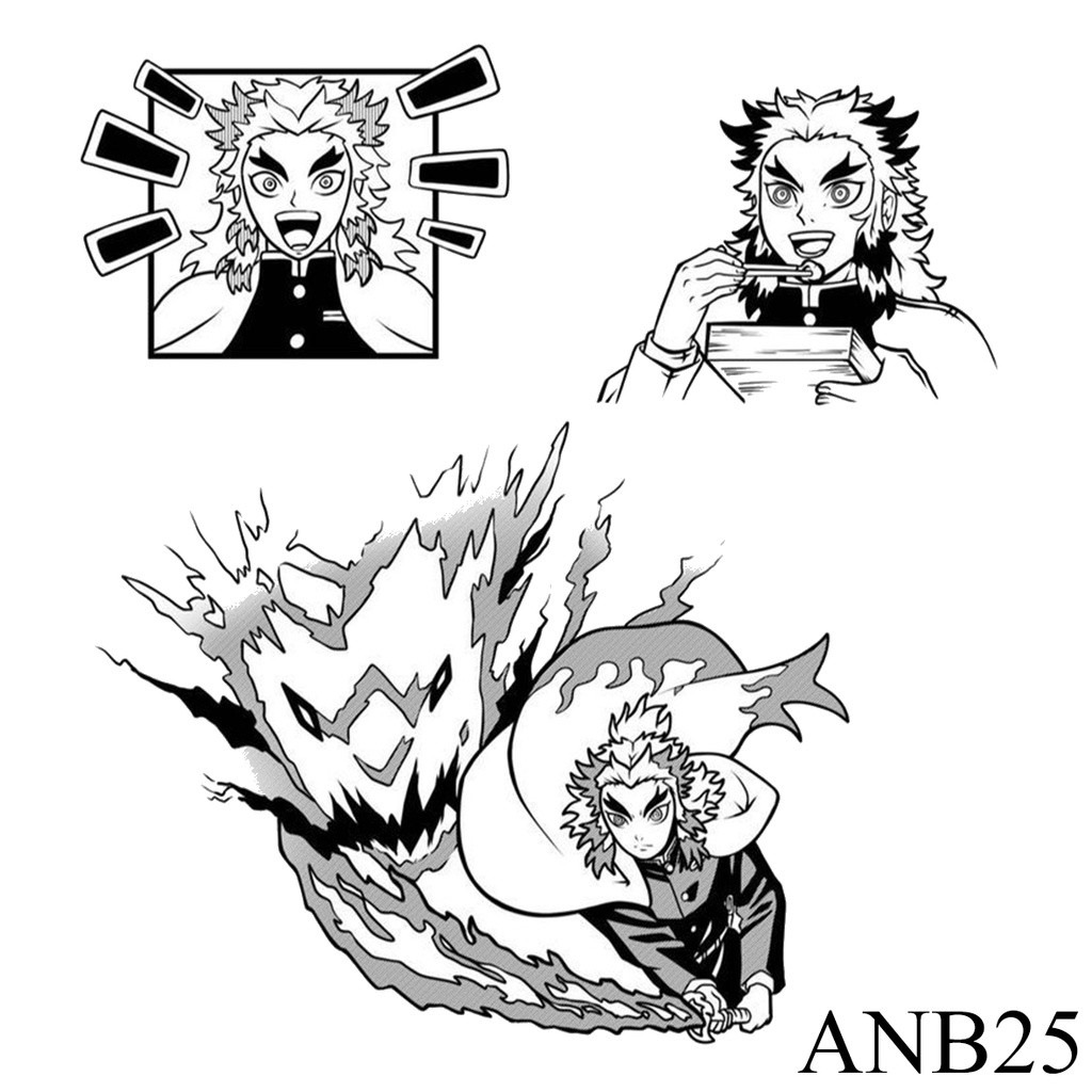 [ANIME BUNDLE 4]  Tato Temporer/Tattoo Temporary/Temporary Tattoo ANTI AIR BERKUALITAS IMPORT ECER