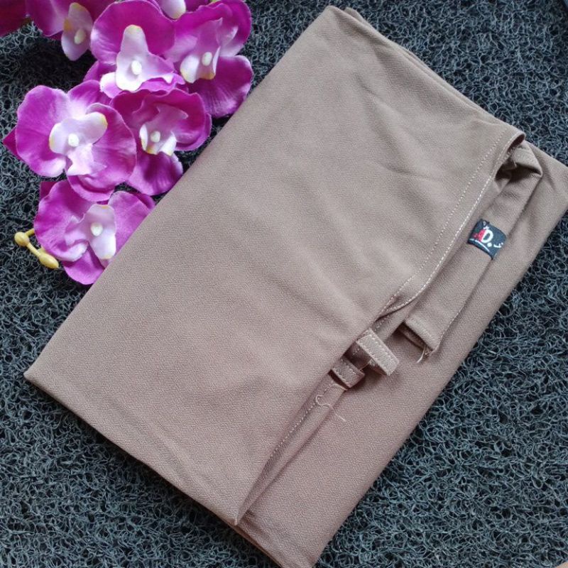 ( ORIGINAL ALDHANS 022) BERGO SHAFA AL-DHANS HIJAB | JILBAB INSTAN | KERUDUNG KEKINIAN | KHIMAR CANTIK-Dark mocca