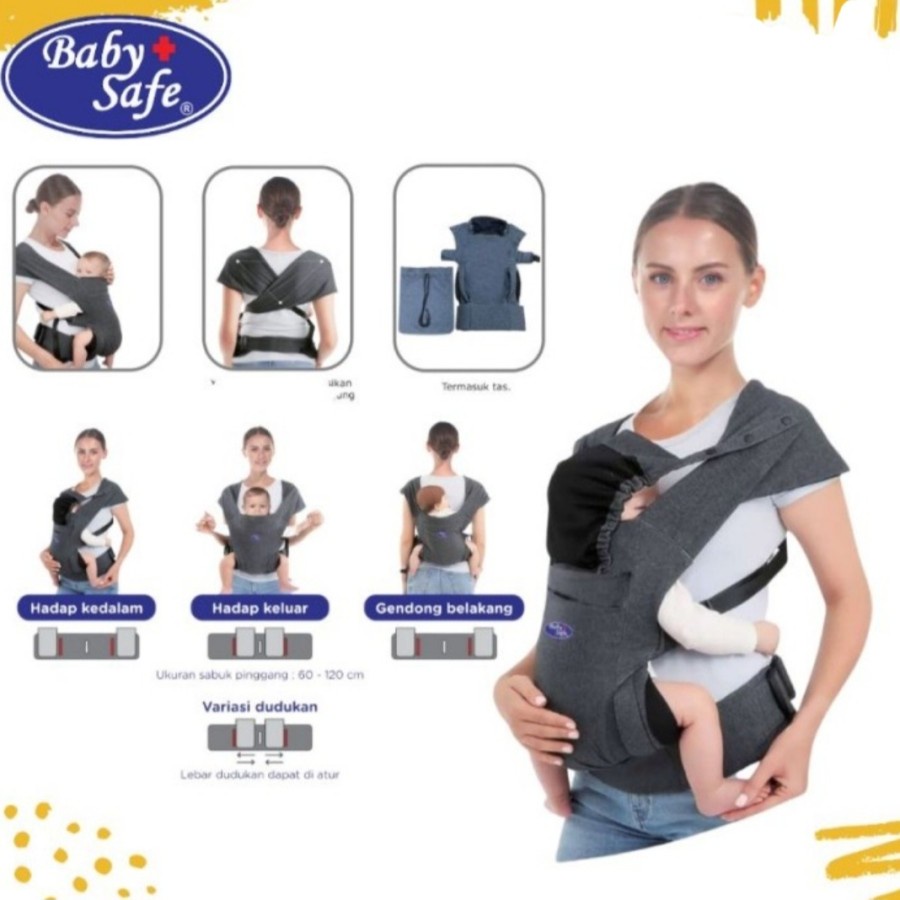 Baby Safe BC010 M-Shaped Carrier (Gendongan depan)