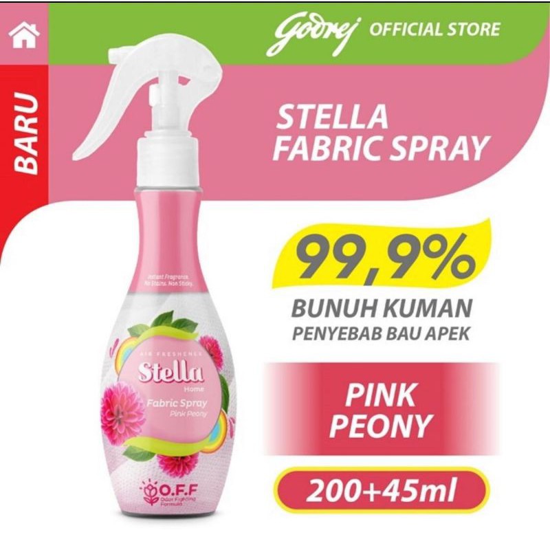 Stella Fabric Spray Cotton Bloom 200 + 45 ml pink Peony 200 + 45