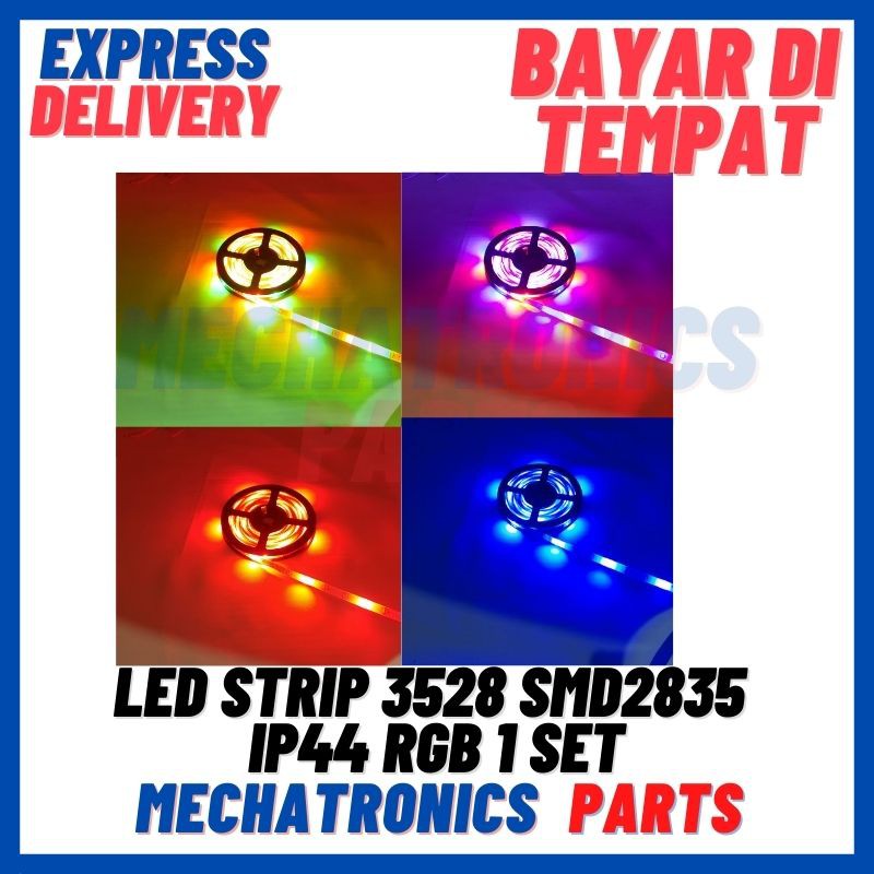 [DSP-9188] LED STRIP 3528 SMD 2835 IP44 RGB+ REMOTE + ADAPTOR + MODUL SET