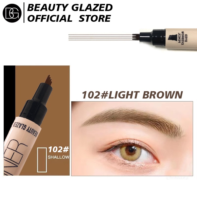 Beauty Glazed Browliner 2IN1 Double Head Eyebrow And Eyeliner Beauty Glazed Eyebrow Beauty Glazed Eyeliner Beauty Glazed