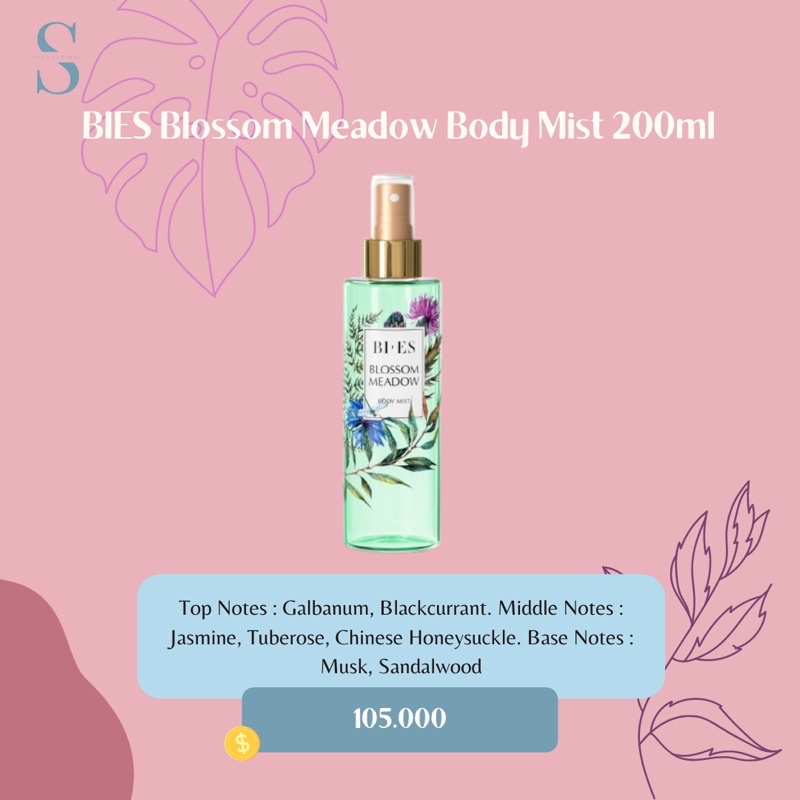 BIES Blossom Meadow Body Mist 200ml Parfum Wanita