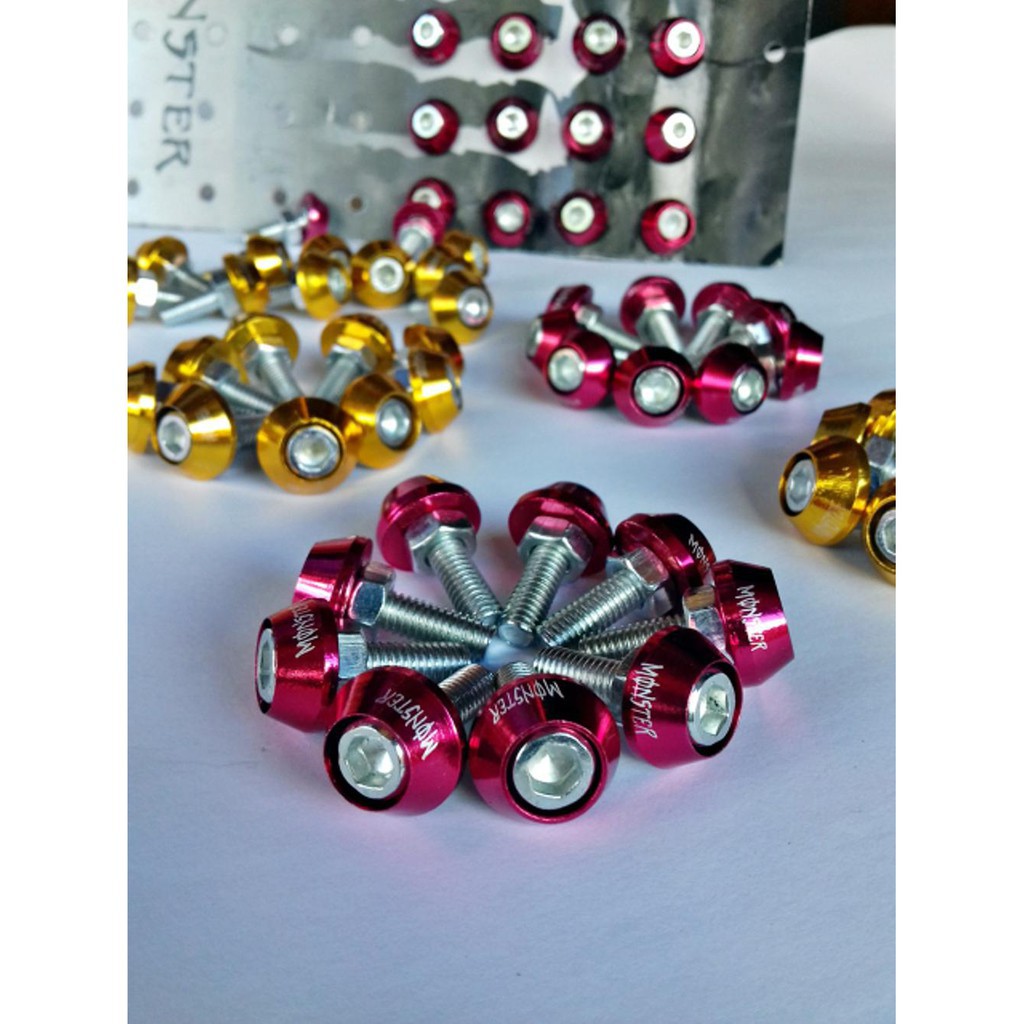 Ring monel baut L 10 Vixion Byson Scorpio Xabre universal semua motor - kanjeng raden variasi