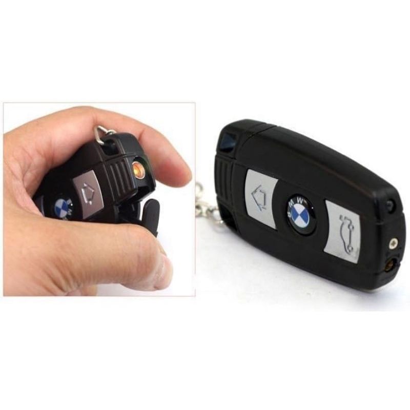 Korek Api Unik Korek Gas Model Gantungan Kunci Remot Mobil BMW Mancis Lighter