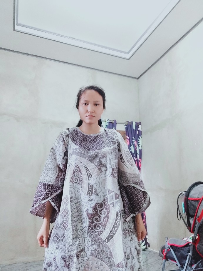 Tunik Batik Lengan Terompet