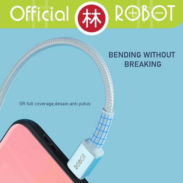 Robot RSC100 USB-C Kabel Data Cable Type C 1M 3A Braided Cable