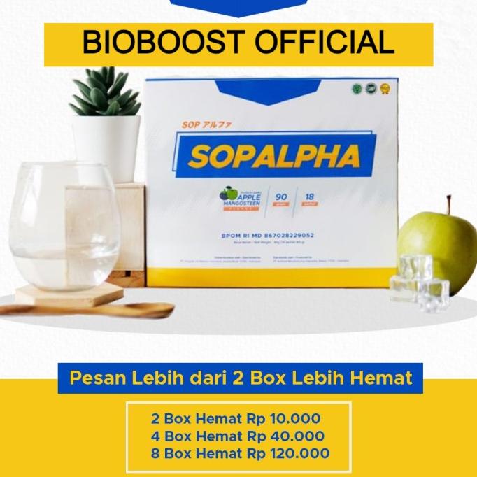 SOPAlpha BIOBOOST Official (18 sachet) Booster Kesehatan Vitamin Lc