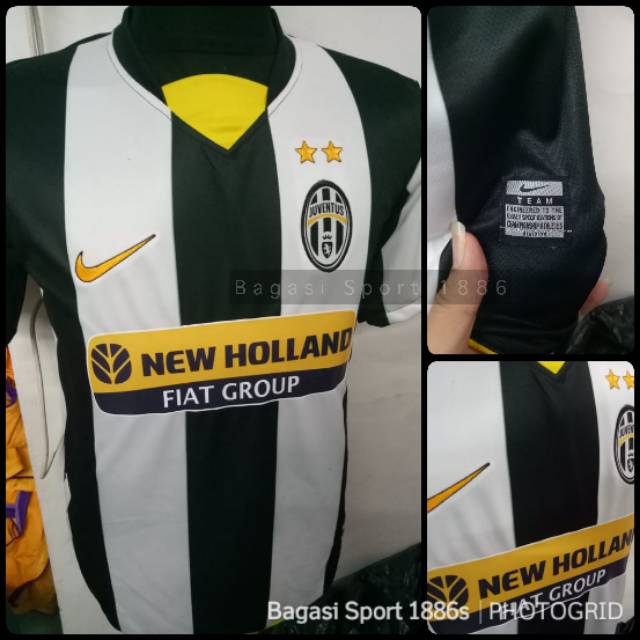 Jersey Baju Bola Kit Juventusss Jupe Home Retro Lawas 2008 2009 NEW HOLLAND 2008/09 Jadul NEDVED