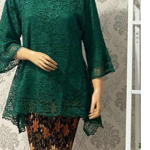 ATASAN KEBAYA BROKAT/KRBAYARINJANI REAL PICK _KEBAYA BROKAT/KEBAYA MODERN/BAJU WANITA/BAJU KEBAYA
