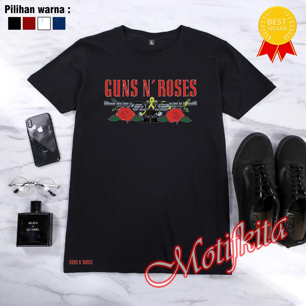 Baju Kaos GUNS N ROSES Keren Pria Wanita Distro Kaos Pria Keren