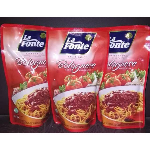 

Pasta Sauce La fonte saus bolognese 315GR Saus Pasta Lafonte