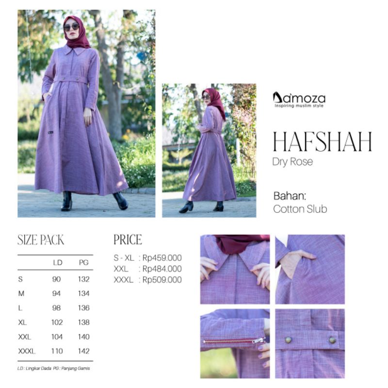 GAMIS DAMOZA HAFSHAH DRY ROSE