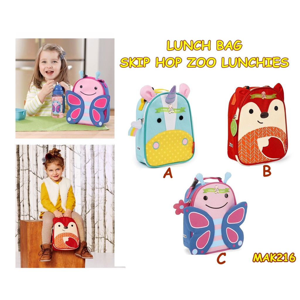 MAK216 TAS LUNCH BAG SKIP HOP ZOO LUNCHIES TAS BEKAL ANAK