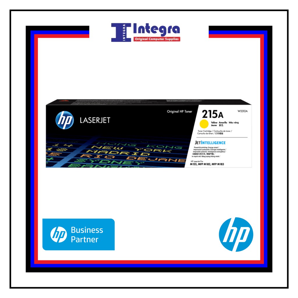 Toner HP 215A Yellow Original LaserJet Cartridge - W2313A HP M155A M182N M183FW