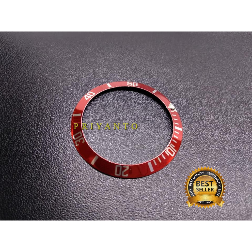 PLAT DIAL JAM TANGAN ROLEX SUBMARINER RED 37.5MM