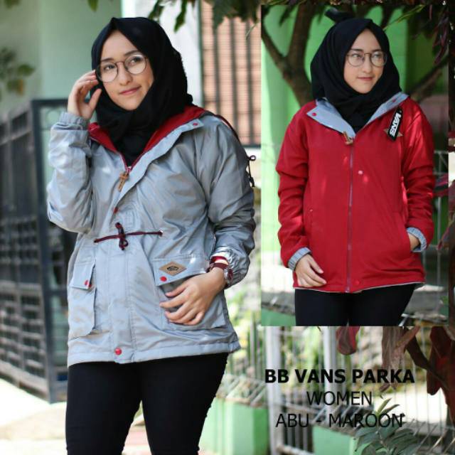 Jaket bb vans parka fashion wanita