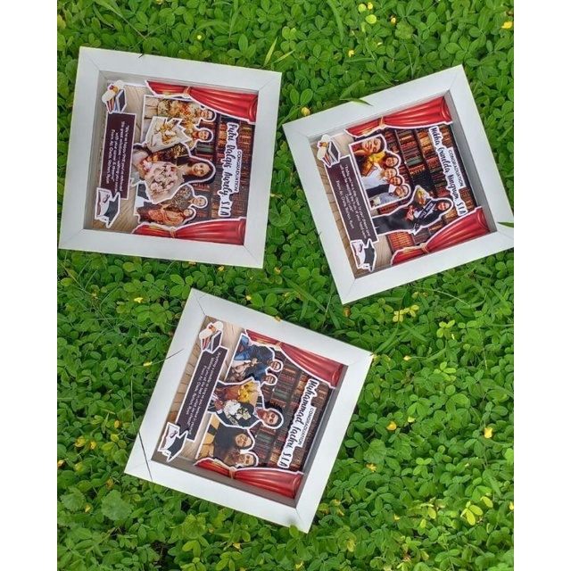 POP UP FRAME 3D / SCRAPFRAME / KADO WISUDA / ULTAH / WEDDING / FRAME 3D MURAH