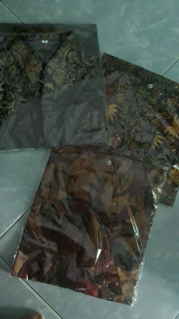 Diskon Bswart Batik Hrb026 Kenongo Hem Pendek Padi Pekalongan M L Xl Batik Pria Murah Modern Grosir