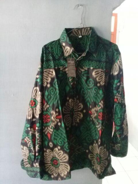 Kemeja Batik Pria Lengan Panjang Motif Songket New Alka 09