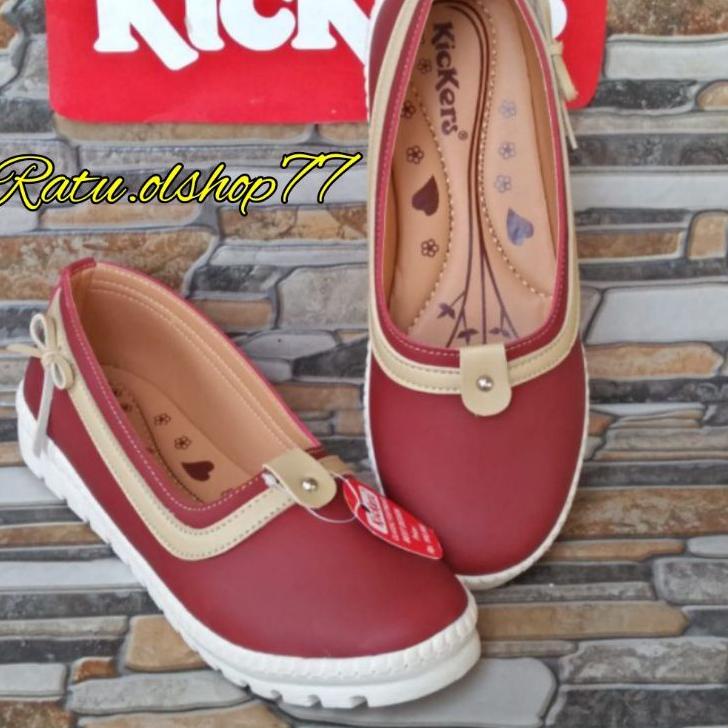 Paling Disukai.. SEPATU KICKERS WANITA jumbo big size murah  AULIA 23