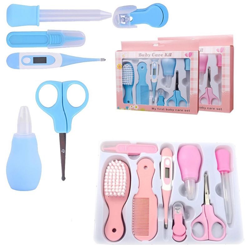 BABY CARE KIT SET 10IN1 - BABY GIFT SET - BABY KIT TOOLS Perlengkapan Bayi Set Newborn isi 10/6 (Termometer. Gunting Kuku. Sisir Bayi. Dll) Baby Care Kit aby Care Kit My First Baby Care Set Isi 10 SET Peralatan Bayi Baby Nail Care Set