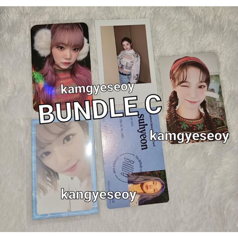 BUNDLE C Tsuki Earmuff ( pola siyoon, twice jeongyeon, wjsn yeoreum marshmallow ssq sg 2022, id card