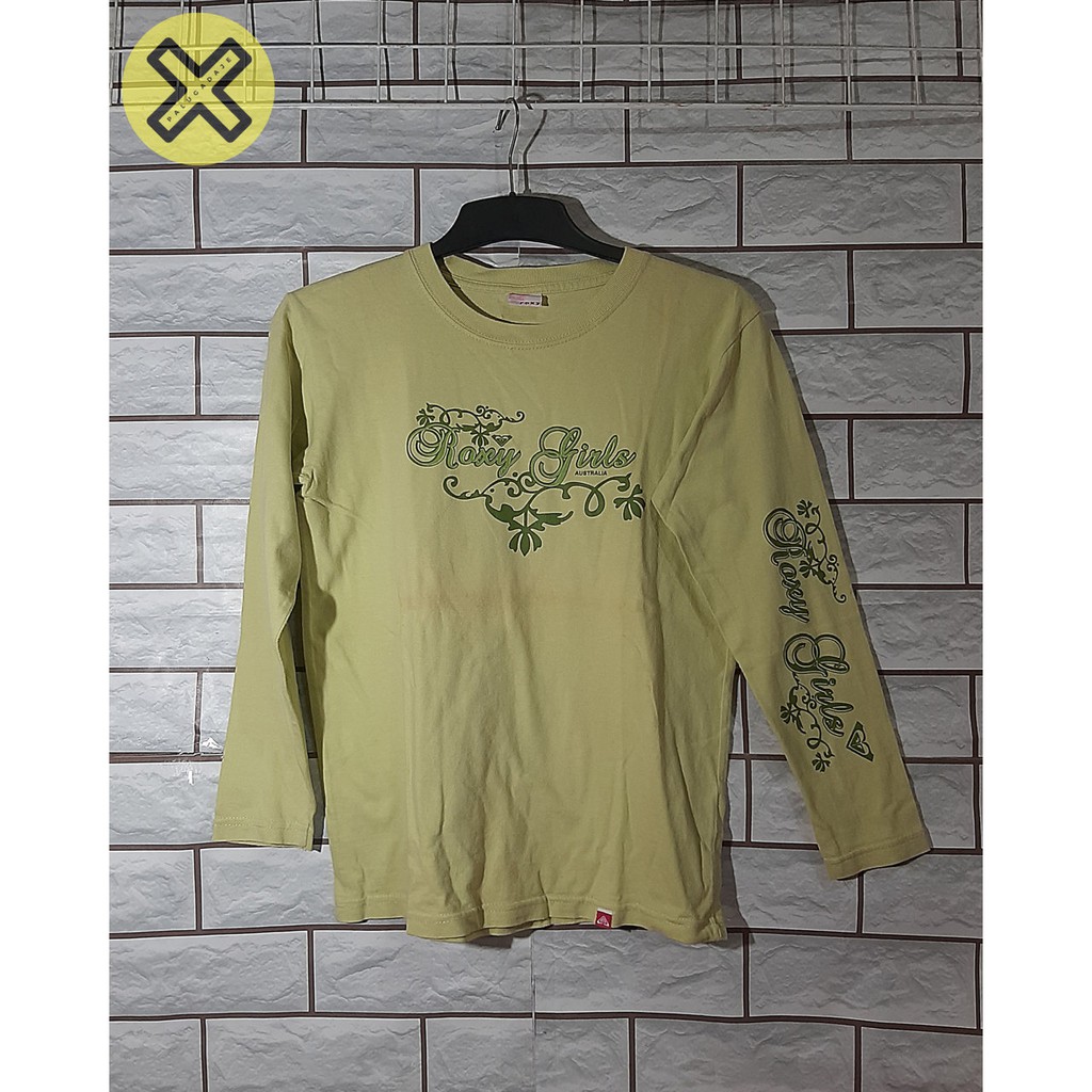 Kaos Lengan Panjang Wanita Second Branded - Kaos ROXY